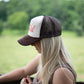 "Coastal Cowgirl" Trucker Hat - Brown/Tan