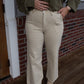 Trista Raw Edge Pants - Beige