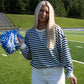 Stripe Knit Pullover - Blue/White