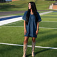 Ellie V-Neck Denim Dress