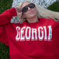 GEORGIA Crewneck - Cherry Red