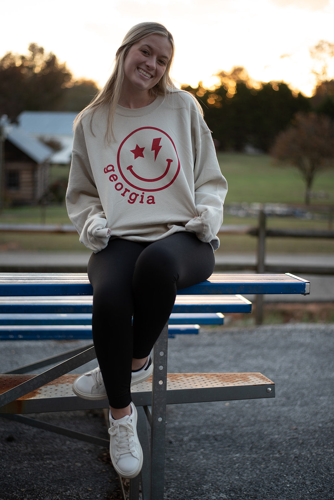 Georgia-Star Bolt Crewneck