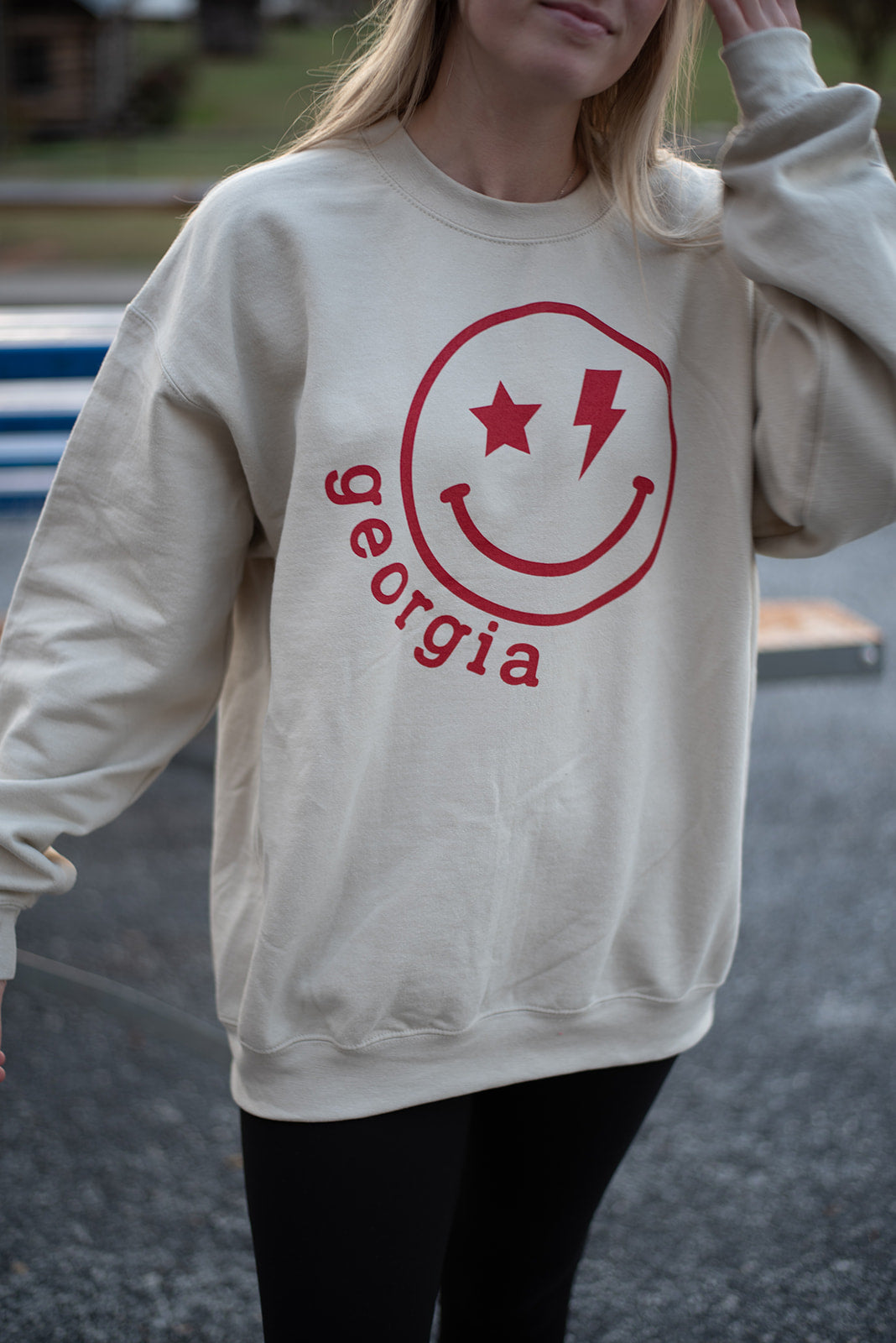 Georgia-Star Bolt Crewneck