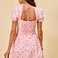 Polly Polka Dot Mini Dress - Pink