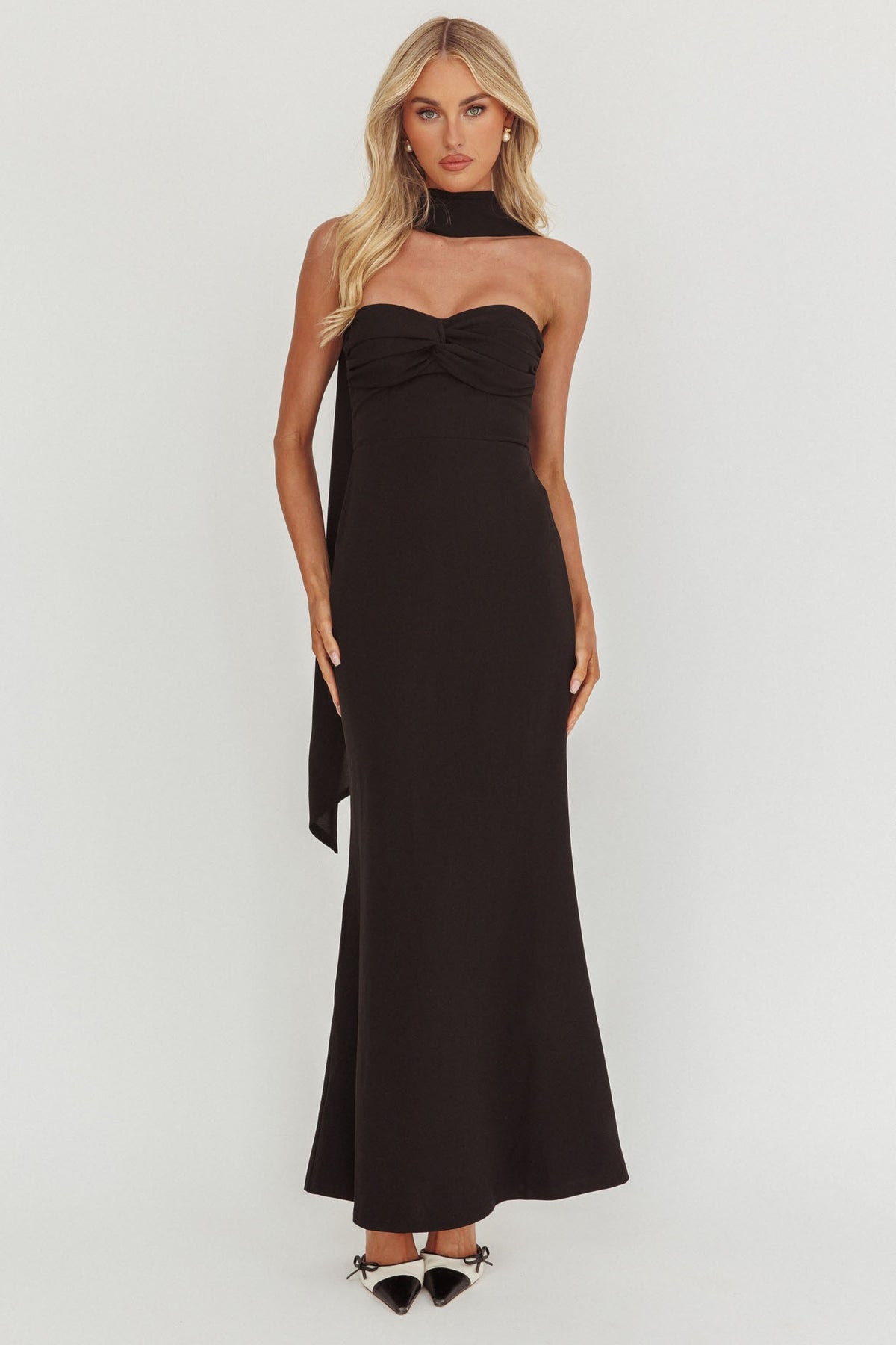 Smith Strapless Maxi Dress - Black