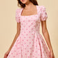 Polly Polka Dot Mini Dress - Pink