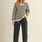 Lola Stripe Sweater - Navy/White