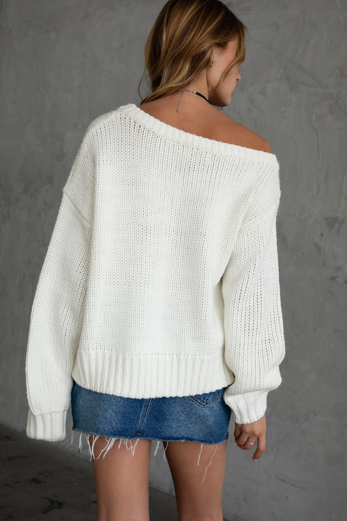 Bella Off The Shoulder Sweater