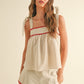 Emily Linen Tie Top
