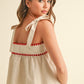 Emily Linen Tie Top