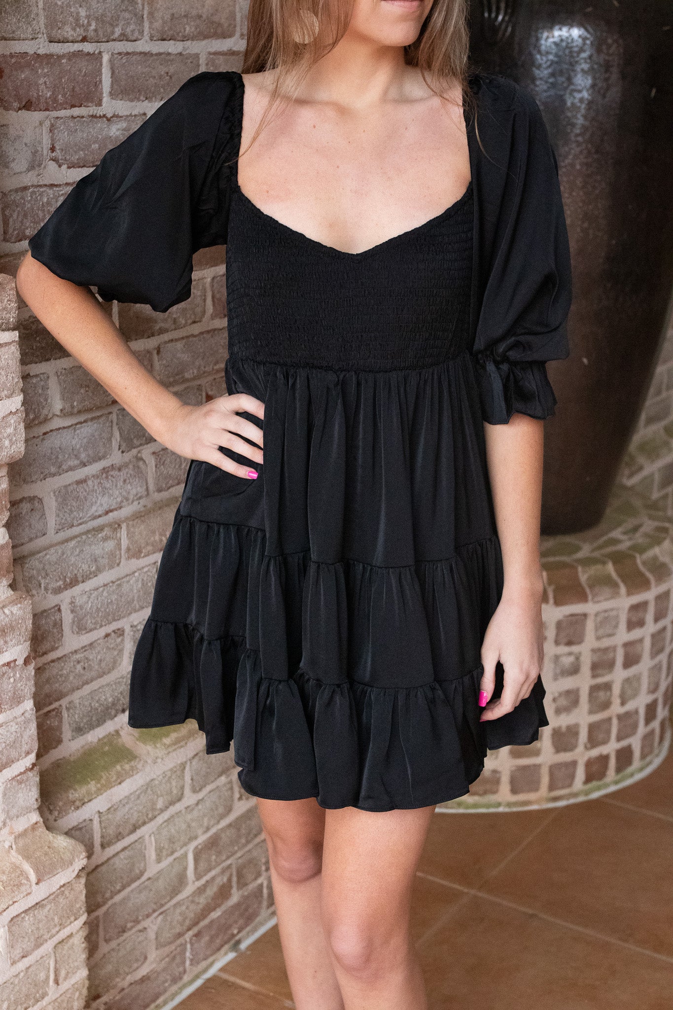 Ruffle Babydoll Dress FINAL SALE