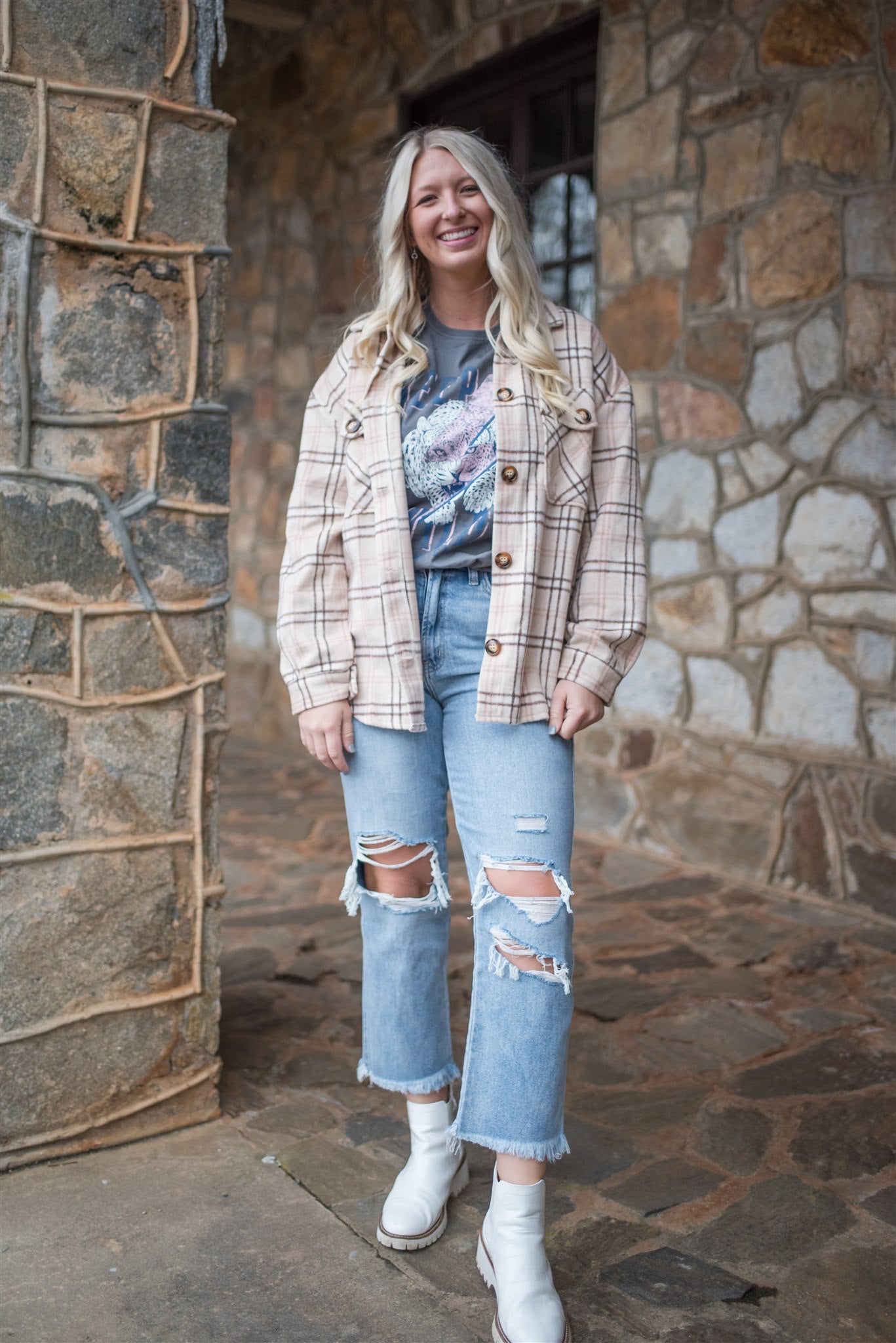 Wild As You Plaid Shacket FINAL SALE