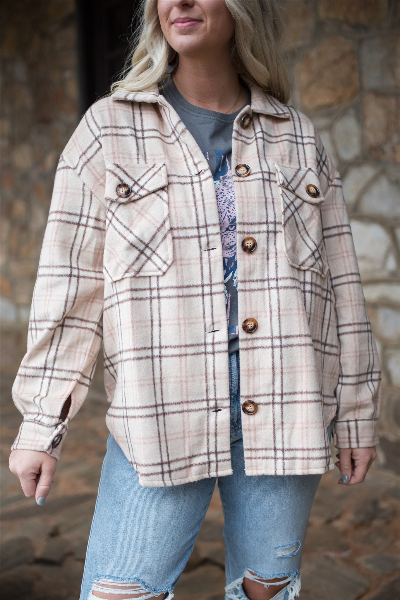 Wild As You Plaid Shacket FINAL SALE