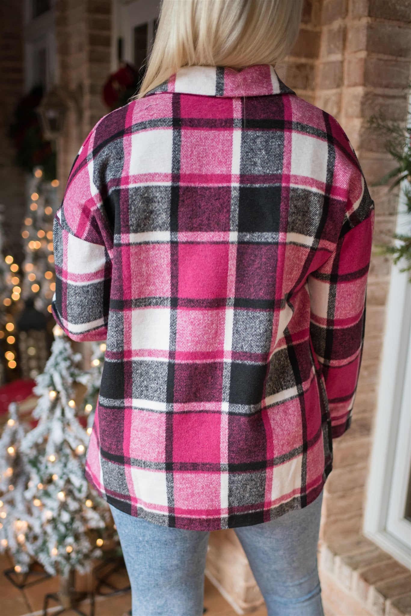 Begin Again Plaid Shacket FINAL SALE