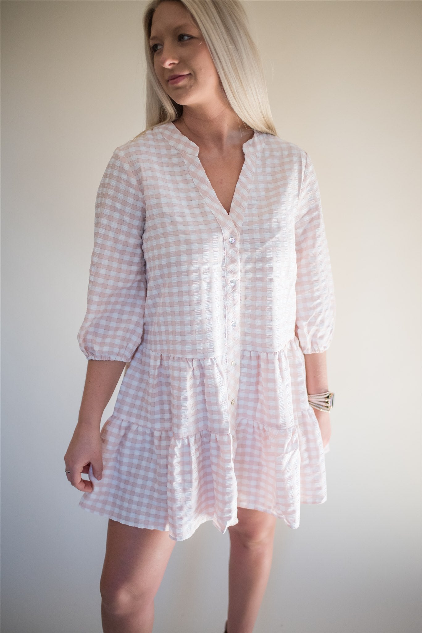 Sunday Gingham Babydoll Dress