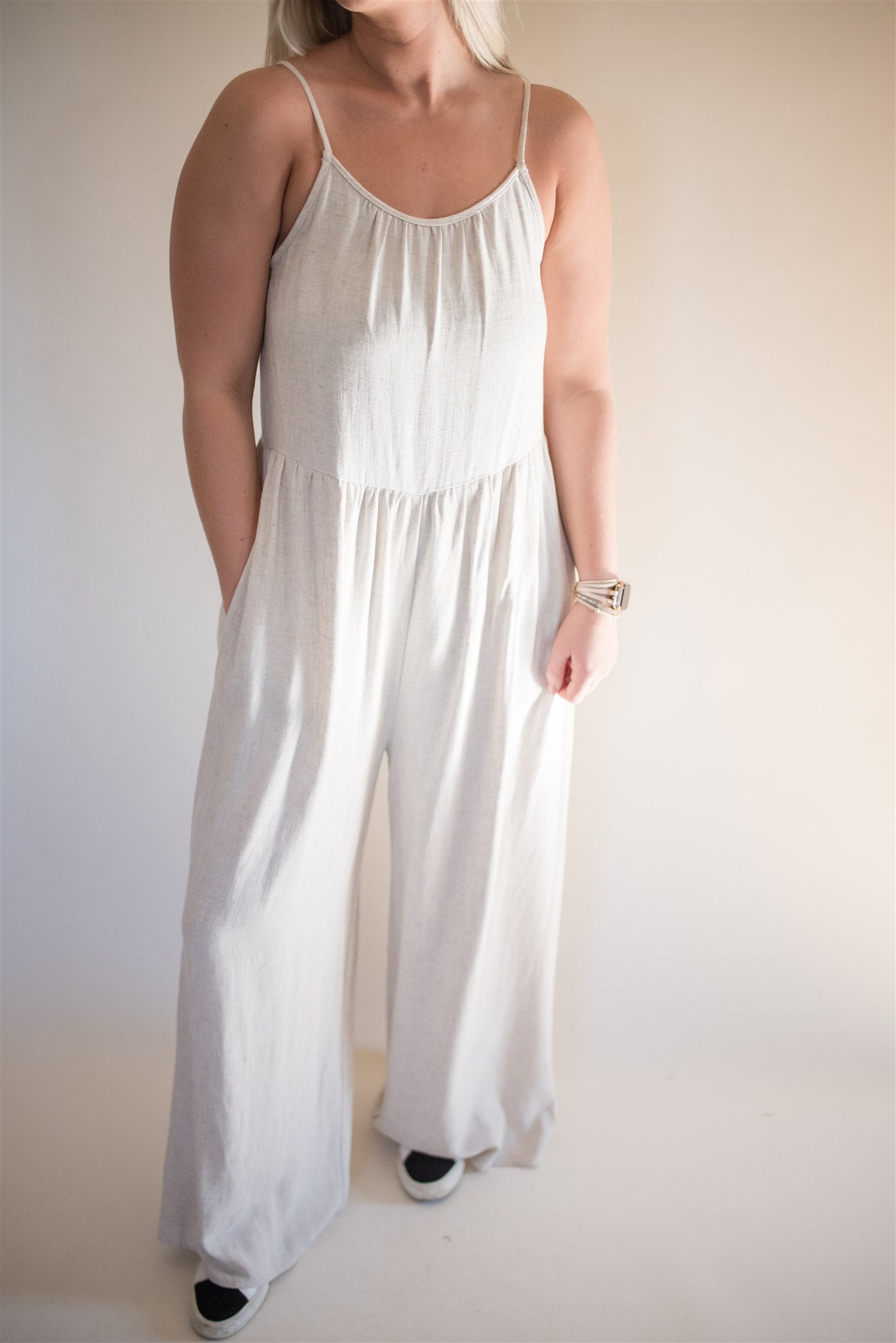 Everyday Brunch Linen Jumpsuit FINAL SALE